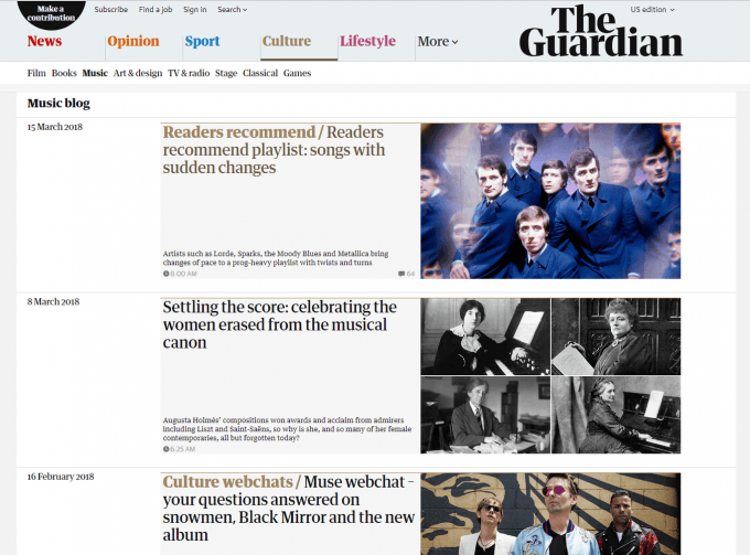 The Guardian Music Blog The Guardian Music Blog